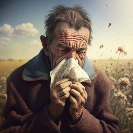 Rhume des foins, allergie au pollen